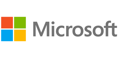 Microsoft logo centered